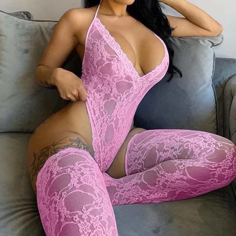 Lace Lingerie with matching stockings